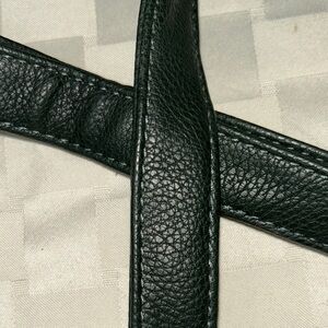 Source Unknown Black Leather Shoulder Bag